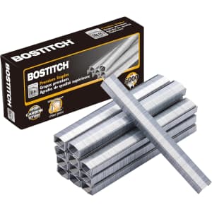 Bostitch Office B8 PowerCrown 0.25" Staples 5000-Pack: $3.33