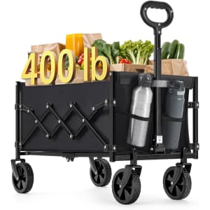 Songmics Foldable Wagon Cart: $29.91