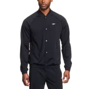 Reebok Men's Basketball Tricot Snap Jacket: $20.96
