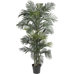 Nearly Natural 6.5-Ft. Golden Cane Palm Silk Tree: $59.98