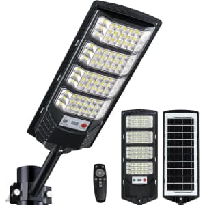 Motion-Sensor Solar Flood Light: $18