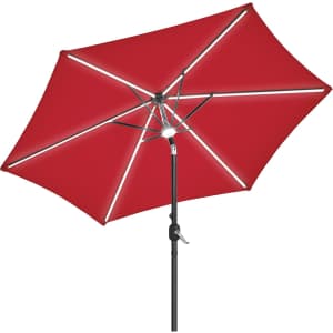 Yaheetech 9-Foot Solar Lighted Patio Umbrella: $40 Yaheetech 9-Foot Solar Lighted Patio Umbrella: $40