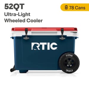 RTIC 52-Qt. Ultra-Light Wheeled Hard-Sided Cooler: $199.19 RTIC 52-Qt. Ultra-Light Wheeled Hard-Sided Cooler: $199.19