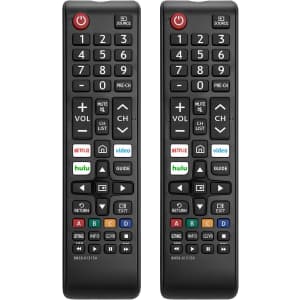 2-Pack Universal Samsung TV Replacement Remotes: $9.96