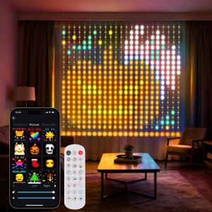 Sunlinkco 6 x 6-Foot 400-LED Smart Curtain Lights: $54.59 Sunlinkco 6 x 6-Foot 400-LED Smart Curtain Lights: $54.59