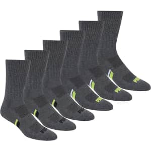 PUMA Men's Crew Socks 6-Pack: $9.13