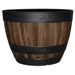Vigoro 20" Reedley Kentucky Resin Wine Barrel Planter: Buy 1, Get 1 Free
