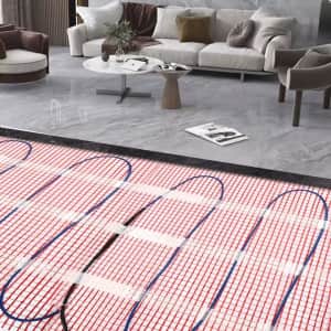 6.56 x 1.64-foot 120V Floor Heating System: $52.31 6.56 x 1.64-foot 120V Floor Heating System: $52.31