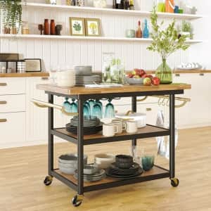 Beautiful by Drew Barrymore Rolling Kitchen Island Cart: $150 Beautiful by Drew Barrymore Rolling Kitchen Island Cart: $150