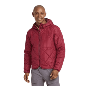 All In Motion Men's Packable Hooded Quilted Jacket: $11.39