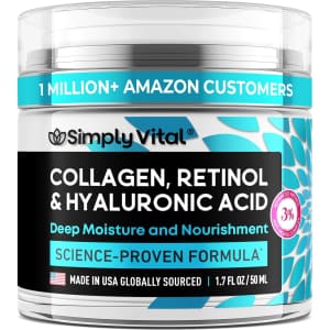 SimplyVital 1.7-oz. Collagen, Retinol, and Hyaluronic Acid Cream: $14 via Sub. & Save SimplyVital 1.7-oz. Collagen, Retinol, and Hyaluronic Acid Cream: $14 via Sub. & Save