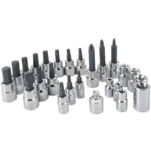 Craftsman 25-Piece Hex & Torx Bit Socket Set: $36