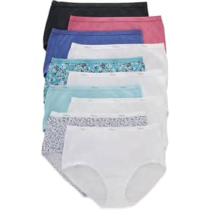 Hanes Women's Cotton Brief 10-Pack: $11