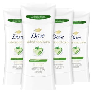 Dove Advanced Care Antiperspirant Deodorant Stick 4-Pack: $12 via Sub & Save