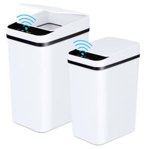 Motion Sensor Garbage Can 2-Pack: $28