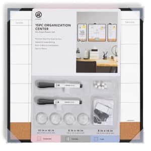 U Brands 15-Piece Organization Center: $16.99