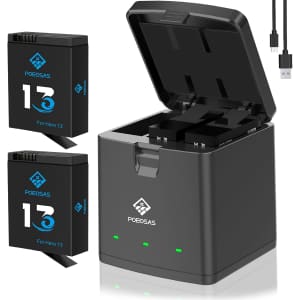 2,100mAh Battery 2-Pack for GoPro 13 Hero: $15.99