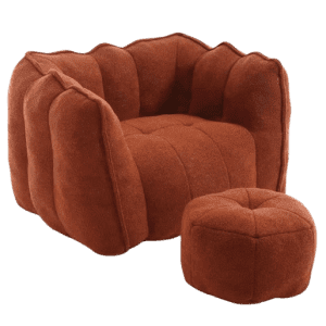 Bean Bag Chair w/ Footstool: $190 Bean Bag Chair w/ Footstool: $190