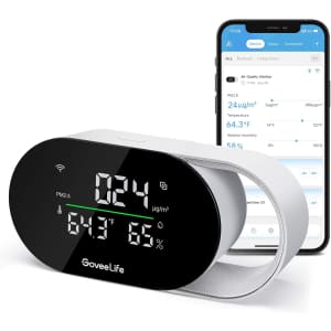 GoveeLife Smart Air Quality Monitor: $32.29