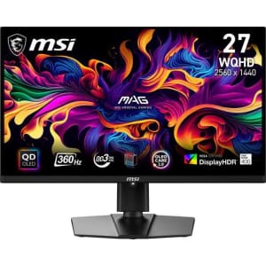 MSI 27" 1440P HDR 360Hz OLED FreeSync Gaming Monitor: $580