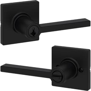 Kwikset Casey Entry Door Handle w/ Lock and Key: $30