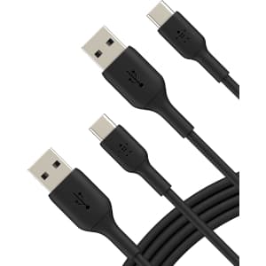 Belkin BoostCharge 6.6-Foot USB-C Cable 2-Pack: $10