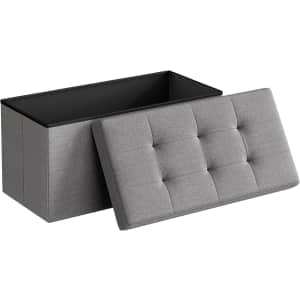Songmics 30" Folding Storage Ottoman Bench: $25