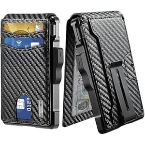 Umoven Men's Slim Leather RFID-Blocking Wallet: From $13.29 Umoven Men's Slim Leather RFID-Blocking Wallet: From $13.29