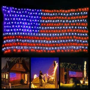 HYH 420-LED American Flag Net Lights: $17