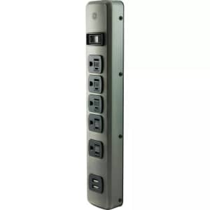 GE 5-Outlet Designer Brushed Nickel Surge Protector: $16