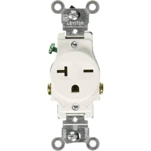 Leviton 20A 2-Pole 3-Wire Single Receptacle: $5.50