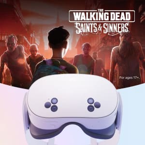 Meta Quest 3S 128GB VR Headset The Walking Dead: Saints & Sinners Bundle: $249 w/ $75 Best Buy GC