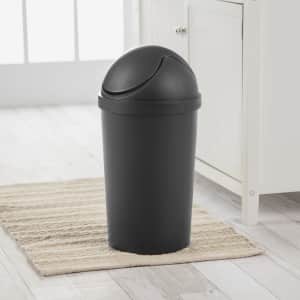Sterilite 3-Gallon Plastic Round Swing Top Trash Can: $6