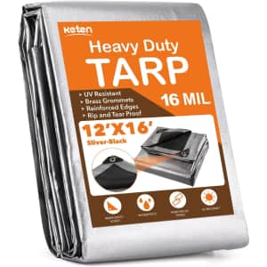 Keten 12x16-Foot Heavy Duty Waterproof Tarp: $36