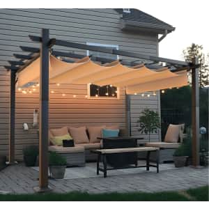 Aoxun 10x12-Foot Retractable Pergola w/ Sun-Proof Canopy: $234 Aoxun 10x12-Foot Retractable Pergola w/ Sun-Proof Canopy: $234