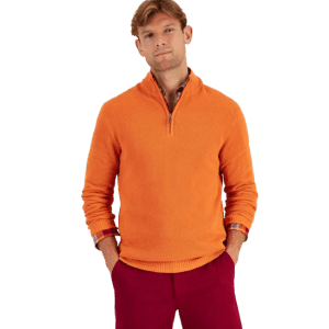 Club Room Men's Quarter-Zip Textured Cotton Sweater: $16 Club Room Men's Quarter-Zip Textured Cotton Sweater: $16