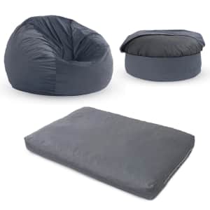 Convertible 3-Foot Bean Bag Chair: $45.91