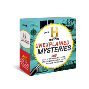2024 History Channel Unexplained Mysteries Boxed Calendar: $2.10 2024 History Channel Unexplained Mysteries Boxed Calendar: $2.10