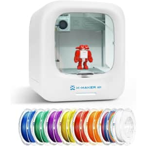 Aoseed X-Maker Joy Kids' 3D Printer w/ 8 PLA Filament Set: $242.23