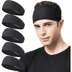 Men's Running Headband 5-Pack: $11 Men's Running Headband 5-Pack: $11
