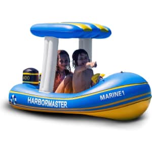 Zone Tech Harbor Master Patrol Boat Pool Float: $33, 2-Pack for $60