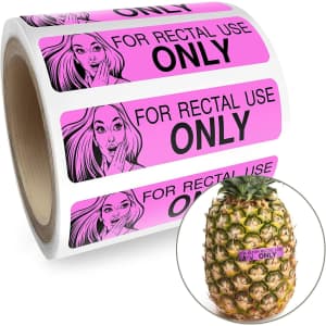 Rectal Use Only Stickers 200-Count Roll: $5.29
