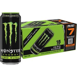 Monster Energy Zero Sugar 16-oz. Can 15-Pack: $17 via Sub. & Save