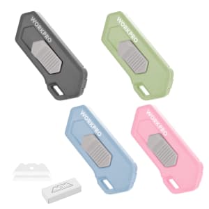 WorkPro Ceramic Safety Box Cutter 4-Pack: $7.89