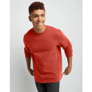 Hanes Men's Originals Midweight Fleece Crewneck Sweatshirt: $10 Hanes Men's Originals Midweight Fleece Crewneck Sweatshirt: $10