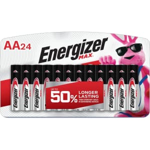 Energizer Max 24-Count AA Batteries: $13 w/ Subscribe & Save