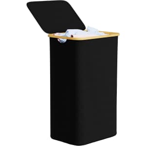 Space Aid 110L Laundry Hamper w/ Lid: $19.18