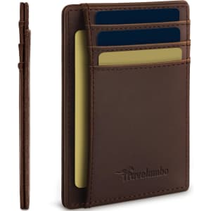 Travelambo RFID Front Pocket Minimalist Leather Slim Wallet: $6.74