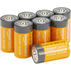 Amazon Basics C Cell Alkaline Batteries 8-Pack: $6.58 via Sub. & Save