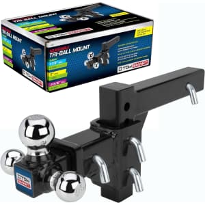 TowSmart Adjustable Tri-Ball Mount Hitch: $60